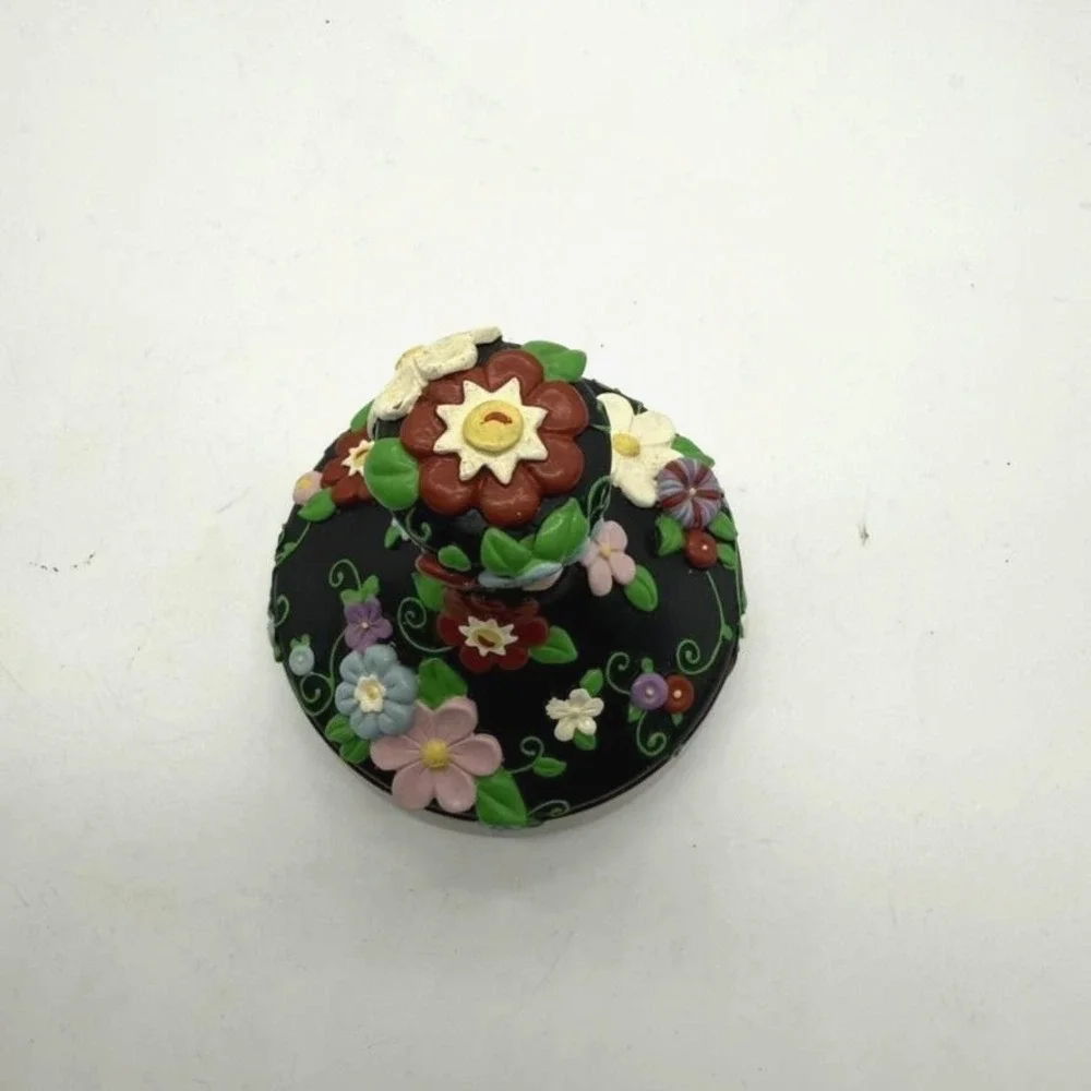 Mary Engelbreit Ceramic Cookie Press Mold‎ Collectible Floral Design 1999 No Box